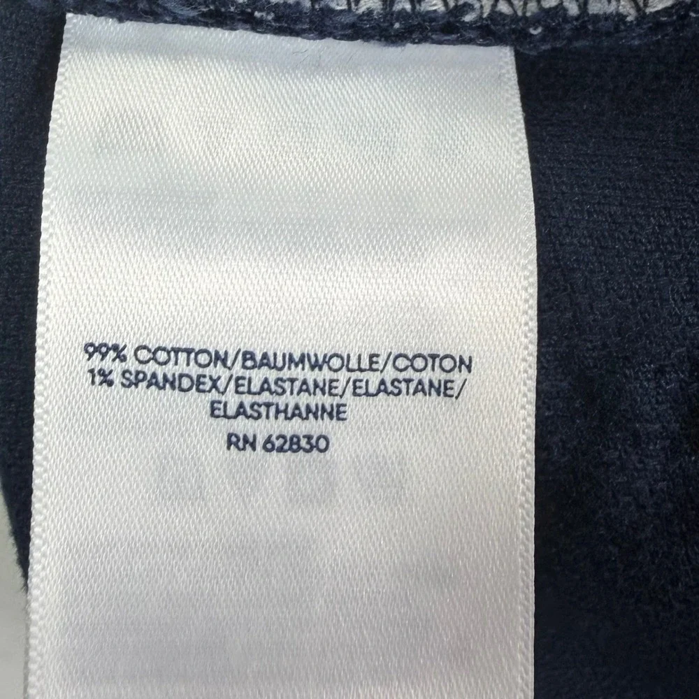Lands End Mens Corduroy Pant Navy Blue 32x30 Straight Leg Traditional Fit Preppy